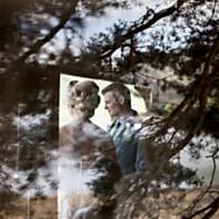 bride and groom during ceremony at tree house the lodge on loch goil scotland