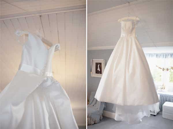 traditional white wedding dress at home bearsden glasgow
