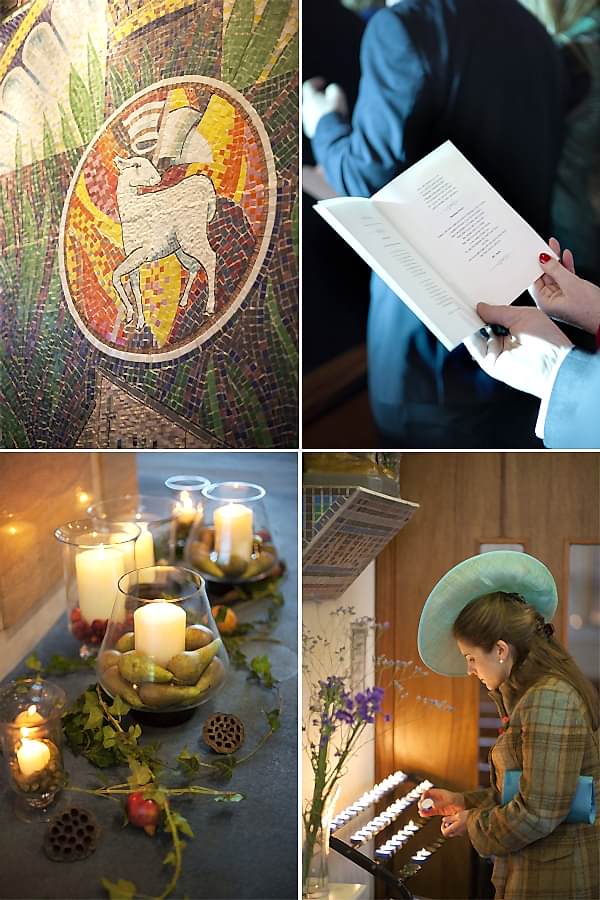 church details during weddign ceremony
