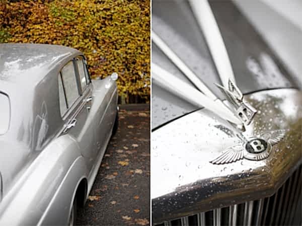 vintage benteley wedding car glasgow