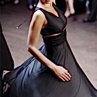 girl dancing dango during fashion photography in edinburgh