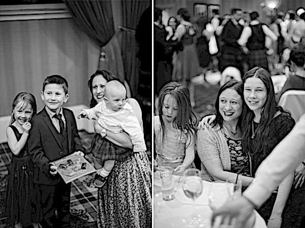 wedding guests and kids