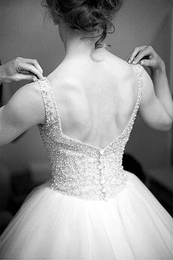 bride in her wedding dress