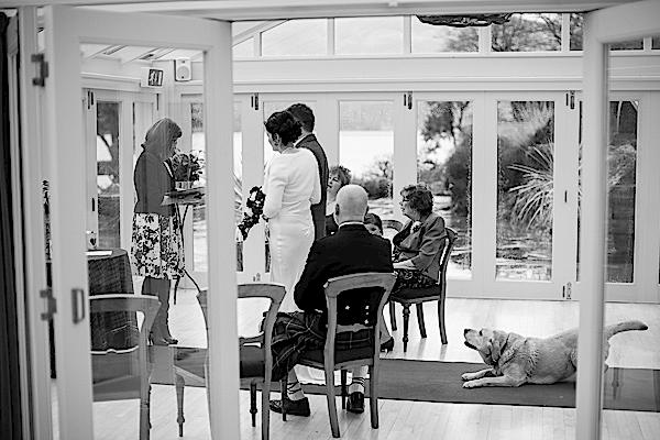 wedding at the lodge on loch goil scotland conservatory