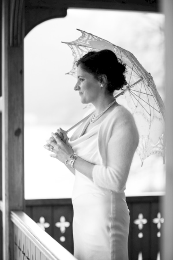 bride looking away 