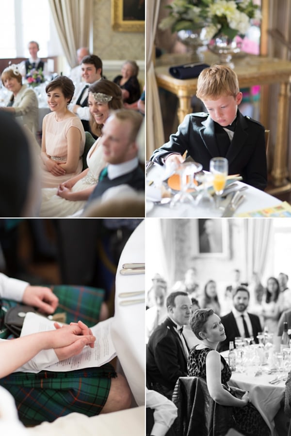 photos of guests during weddimg speeches