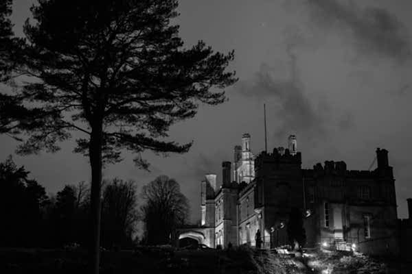 night shot of Blairquhan Castle