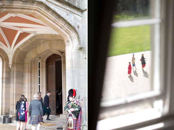 wedding guests coming to blairquhan castle