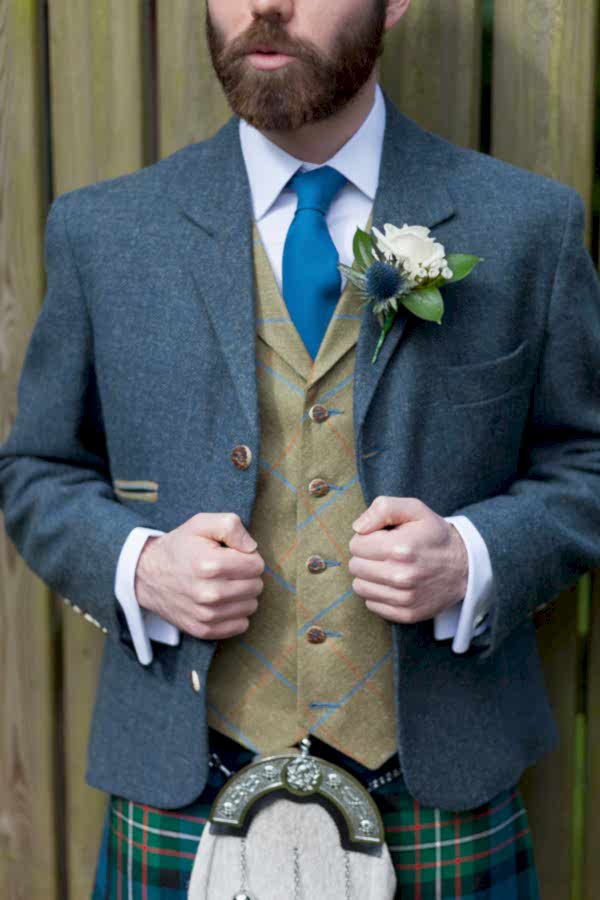 custom made kilt and jacket scottish