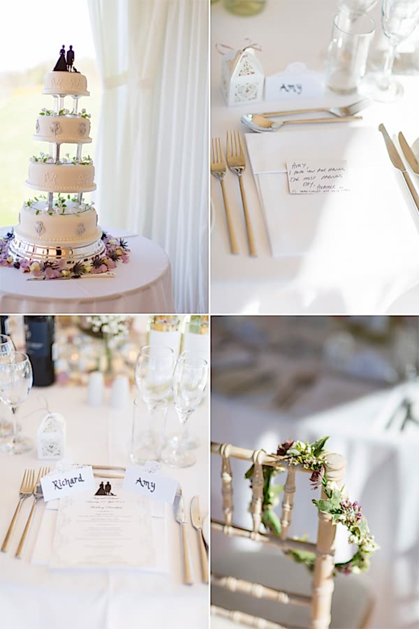 wedding details, table decorations and wedding cake at boturich