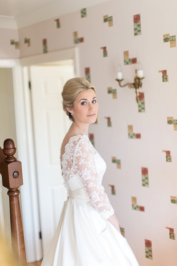 bride ready in a dress
