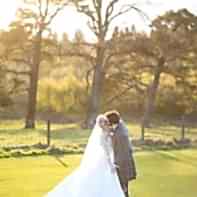 married couple practising first dance boturich castle loch lomond scotland