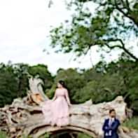 pre wedding photos at luss loch lomond asian couple standing