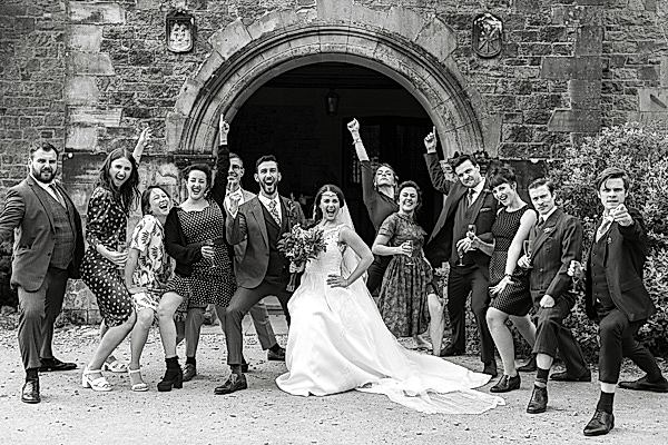 funny bridal party photo by fotogenic of scotland glasgow photographers