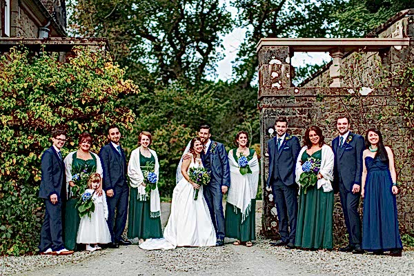 classical bridal party photo by fotogenic of scotland glasgow photographers