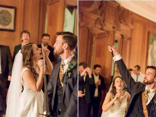 funny photos of cutting wedding cake in scotland