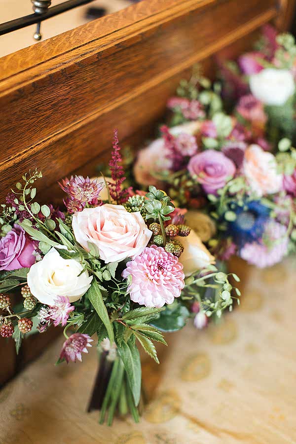 wedding flowers at The Lodge on Loch Goil Wedding