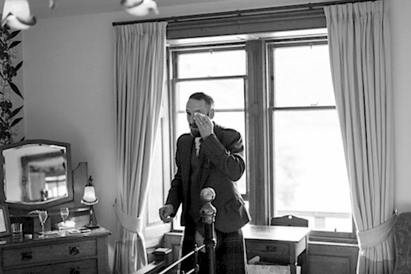brother emotional just before ceremony
