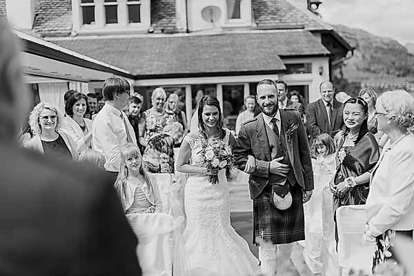bride walking down the aisle
