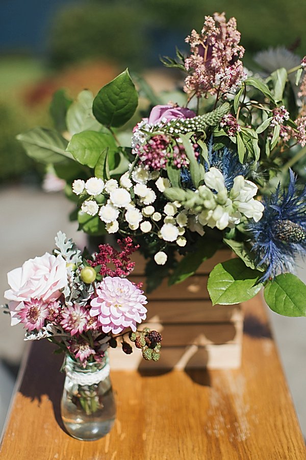 wedding flowers decorations at ceremony