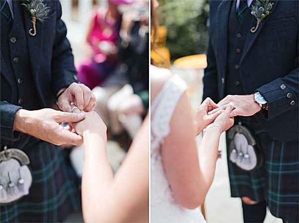 rings exchange during ceremony