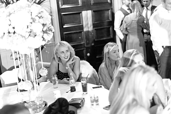 guests looking at dancing