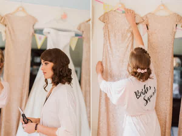 brides getting ready bearsden glasgow