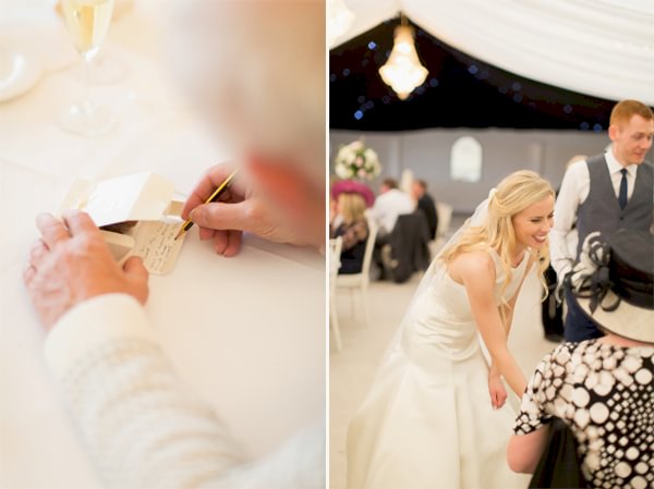 guets nots at the wedding in mar hall scotland 