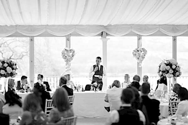 grooms speeches at the wedding mar hall scotland 