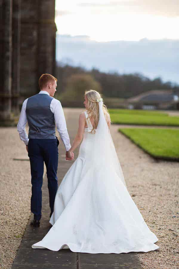 sunset at the wedding mar hall scotland 