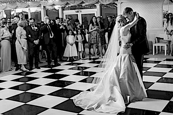 dance floor with a married couple mar hall scotland
