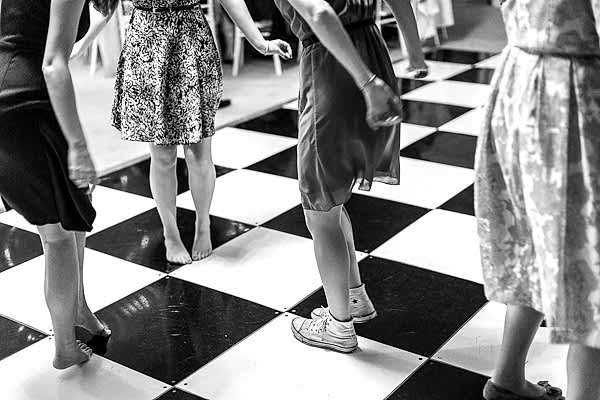 guest having fun at the wedding mar hall glasgow