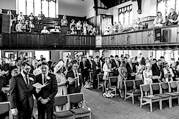 hamilton church during the wedding ceremony scotland 
