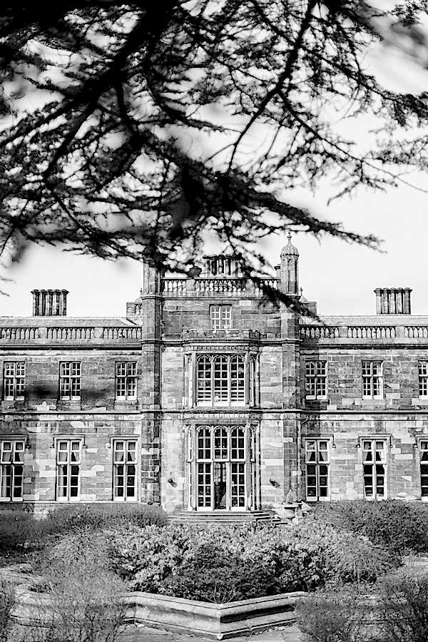 front side of wedding venue in scotland mar hall