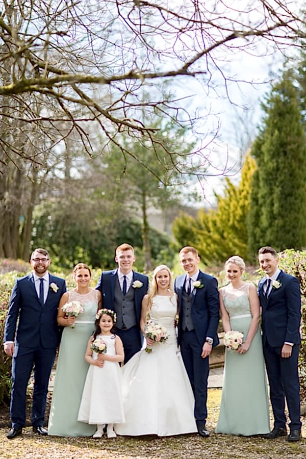 mar hall garden wedding photos scotland 