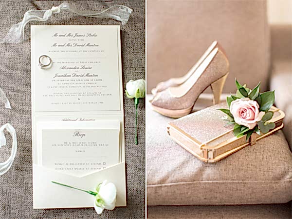 wedding invitation for a wedding in mar hall scotland 