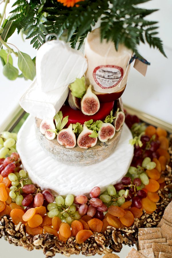 cheese wedding cake at crear scotland