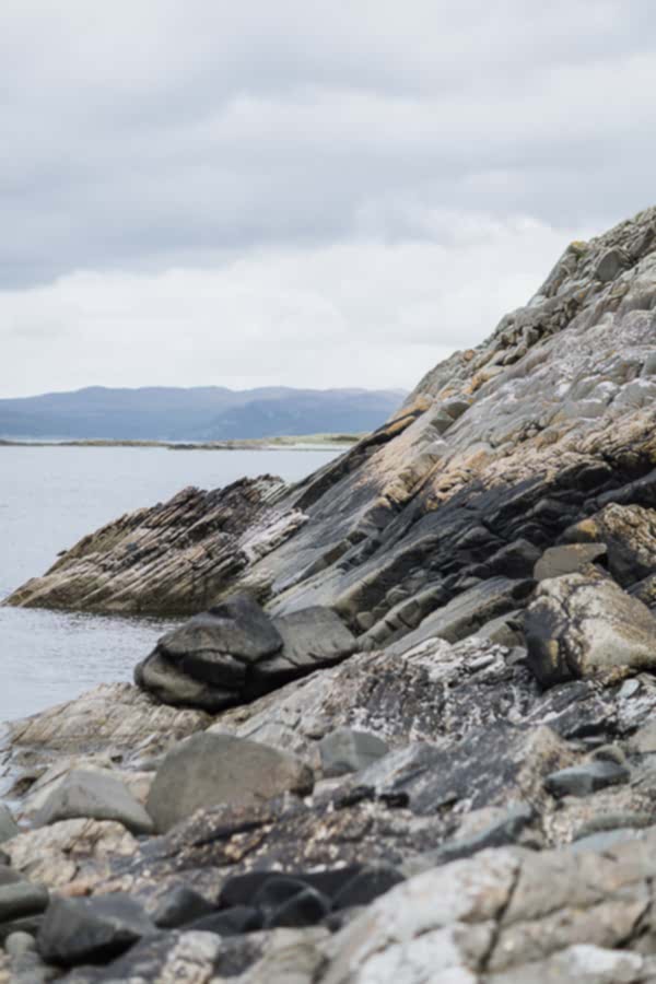 rocky beach at crear