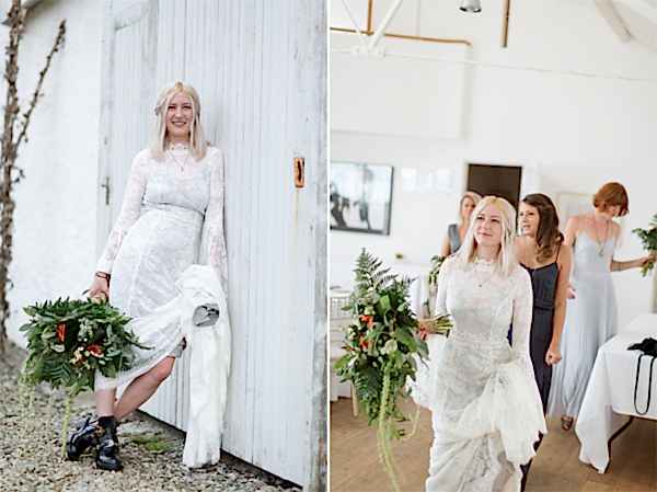 cool bride portrait scotland