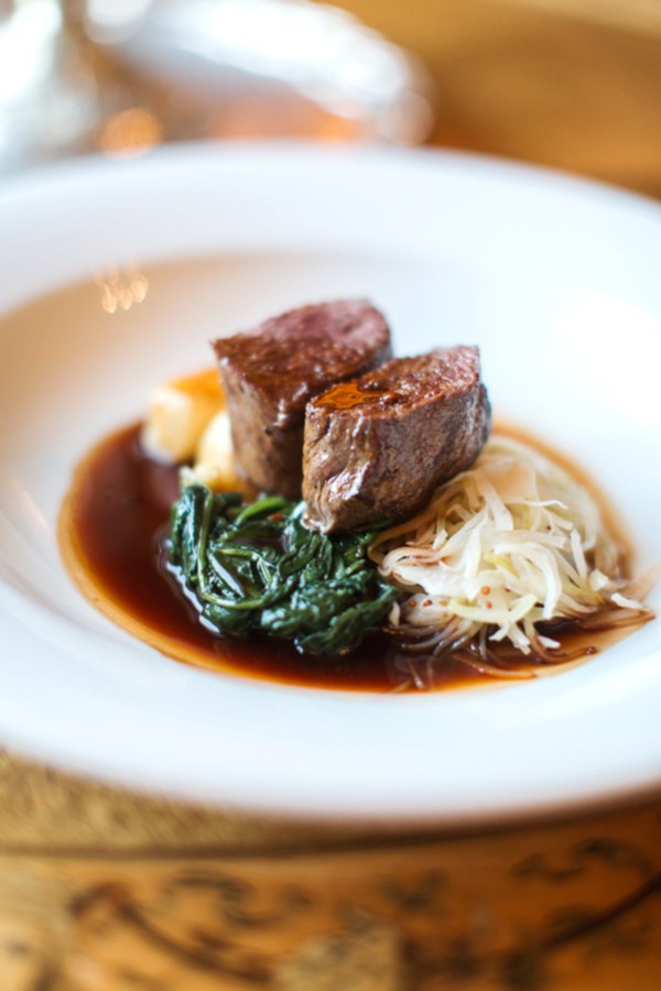 main dish during wedding scotland