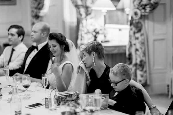 bridesmate crying during speeches