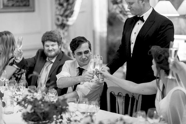 best man emotional during speeches in scotland wedding 