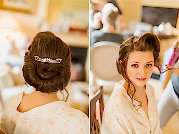 bride with hair piece fotogenic of scotland