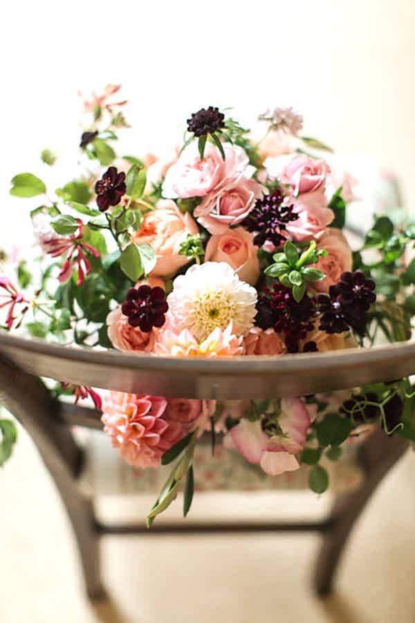 wedding flowers on chair fotogenic of scotland