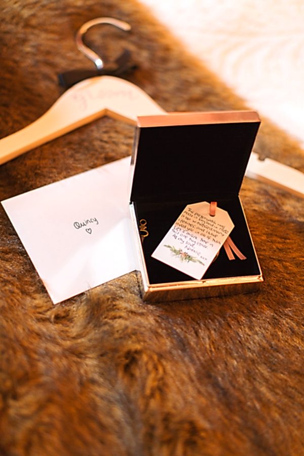letter from bride to groom and present