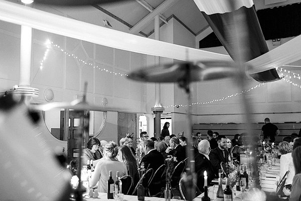 guests seated at the town hall scottish wedding