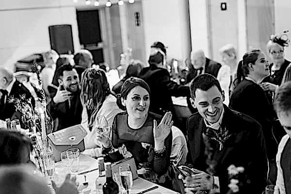 guests having fun chatting at the venue