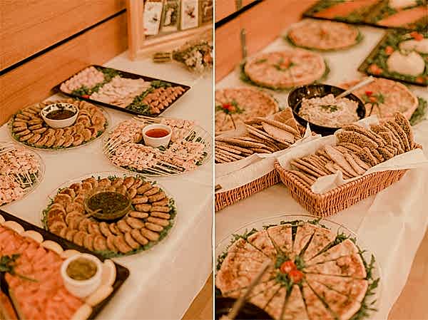 sea food catering during scottish wedding