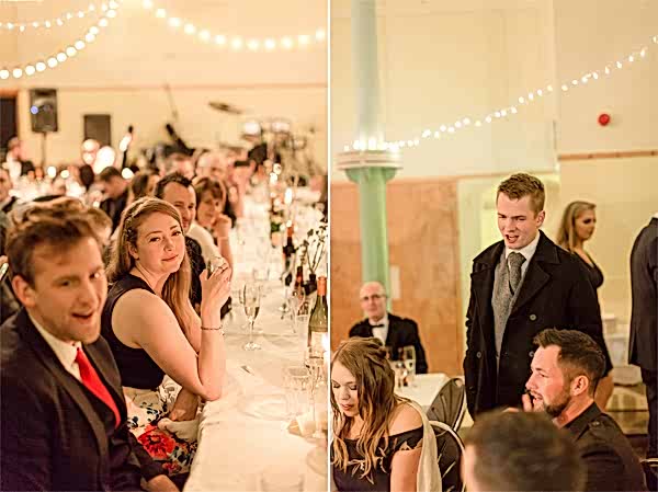 folk singer signing during wedding