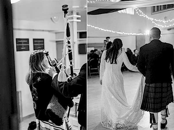 newlyweds introduced for first dance